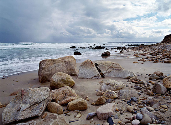 1020-68    Rocks and the Sea, Riley's Harbor