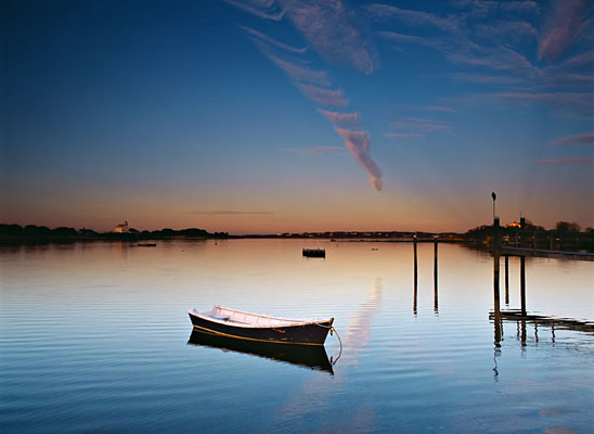 1078-33    Rowboat at Dusk, Cormorant Cove