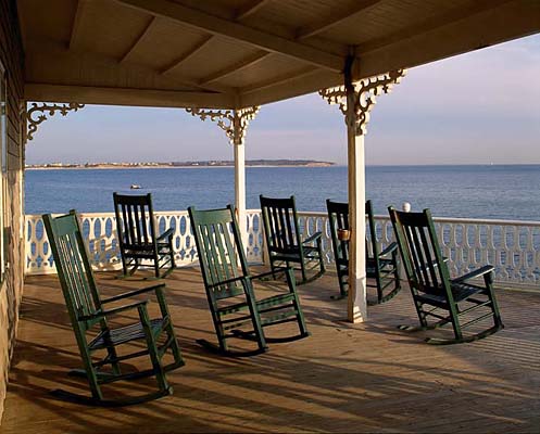 967-21    Rocking Chairs, Surf Hotel Porch