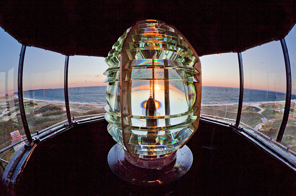 Fresnel Lens at Sunset, North Light