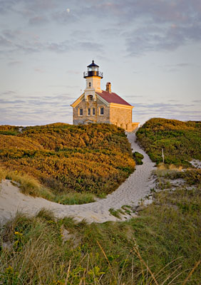 September Evening, North Light and Moon