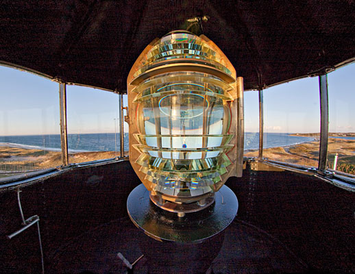 The North Light's Fresnel Lens - Looking East