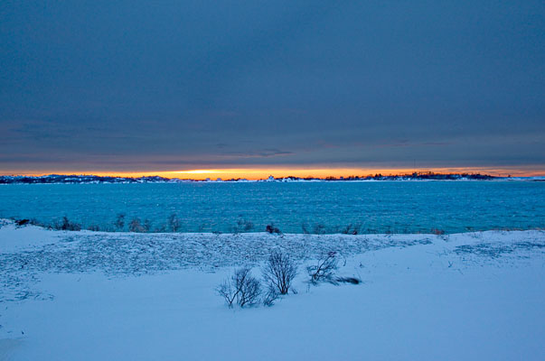 Peek-a-Boo Sunset, Great Salt Pond