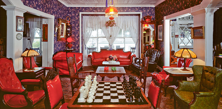 Chessboard in the Surf Hotel Parlor